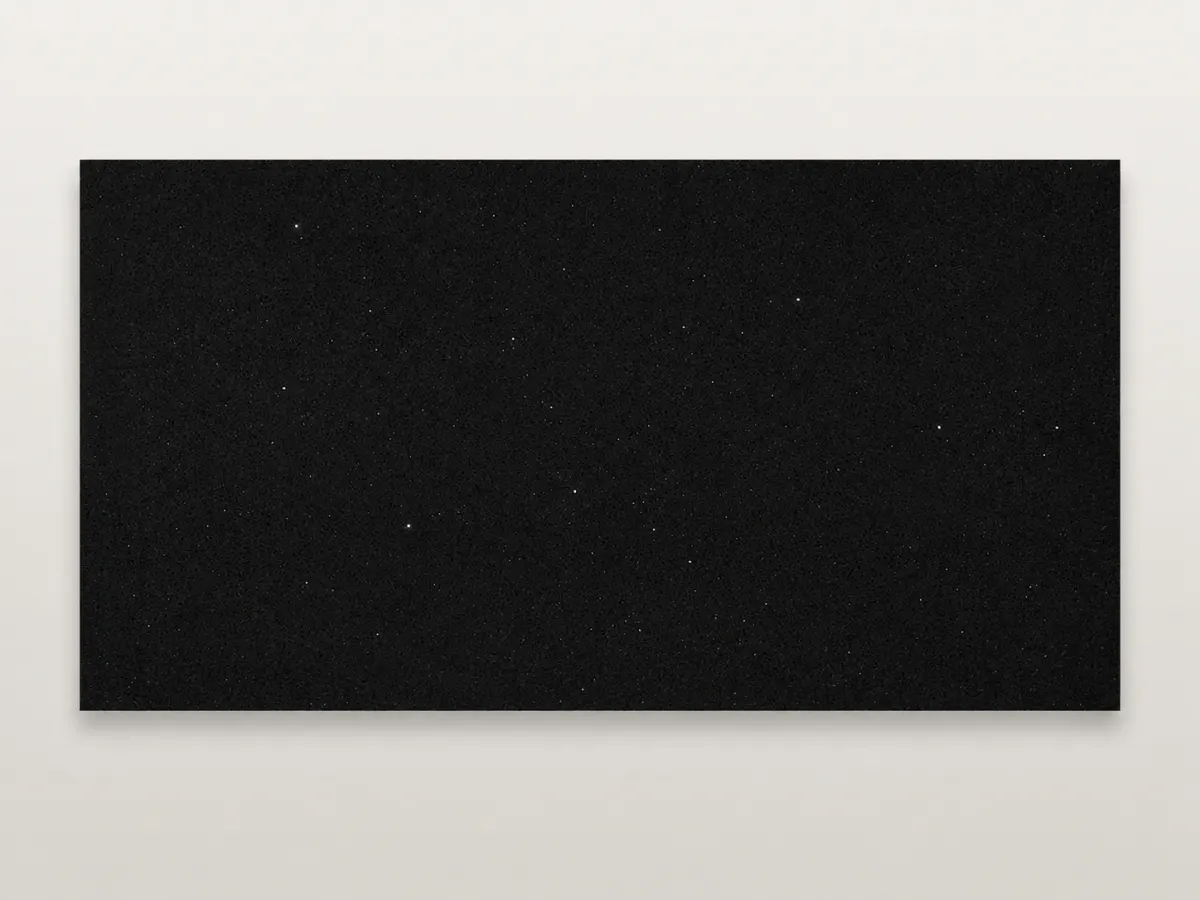 Black Galaxy quartz slab pattern