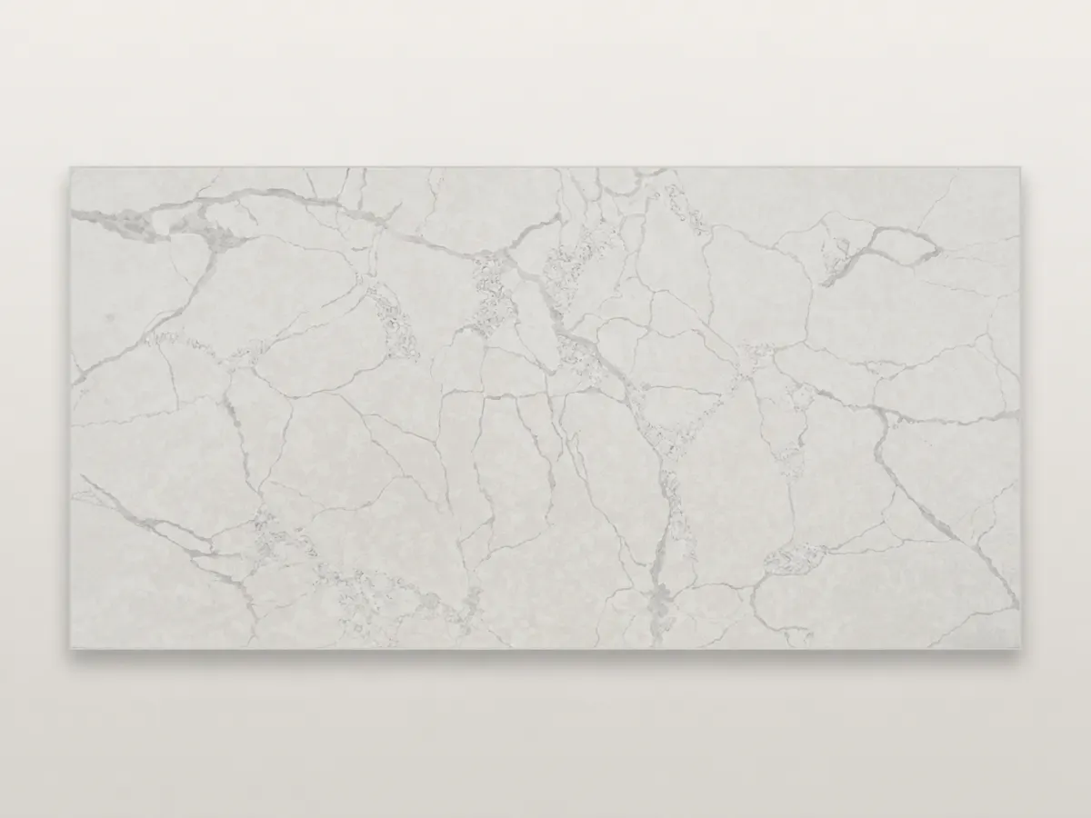 Greige Marble quartz slab pattern