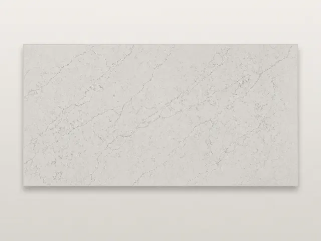 Silver Carrara quartz surface