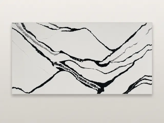 Panda White quartz surface