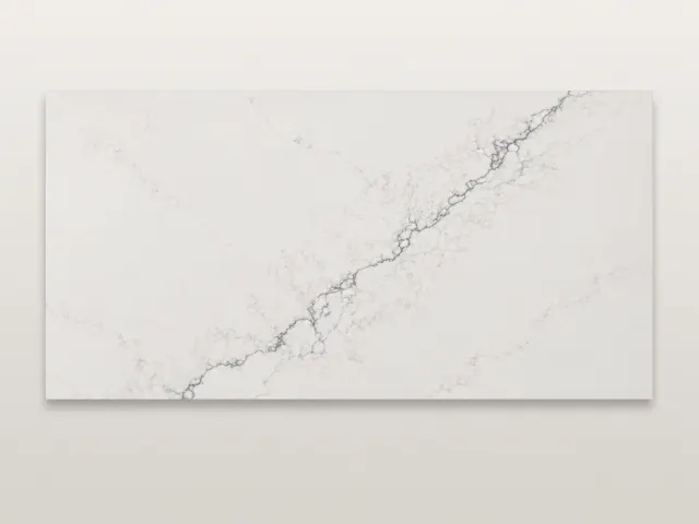 Bold Calacatta quartz surface