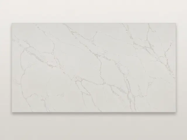 Golden Calacatta quartz surface