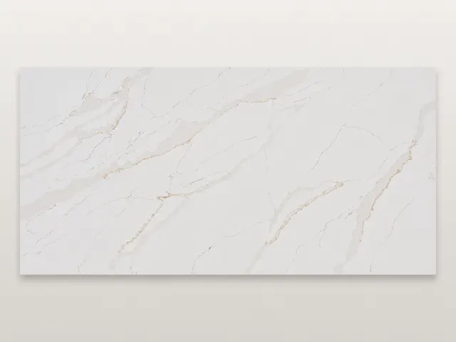 Ivory Calacatta quartz surface