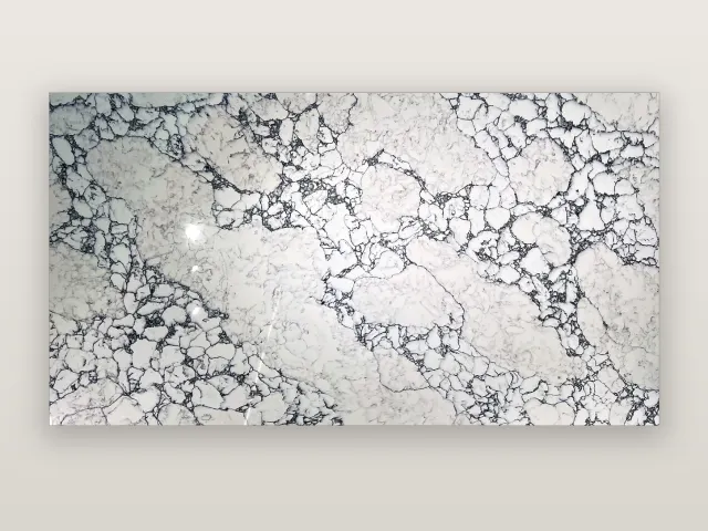 Arabescato Black quartz surface
