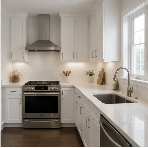 White Speckle kitchen reference 1