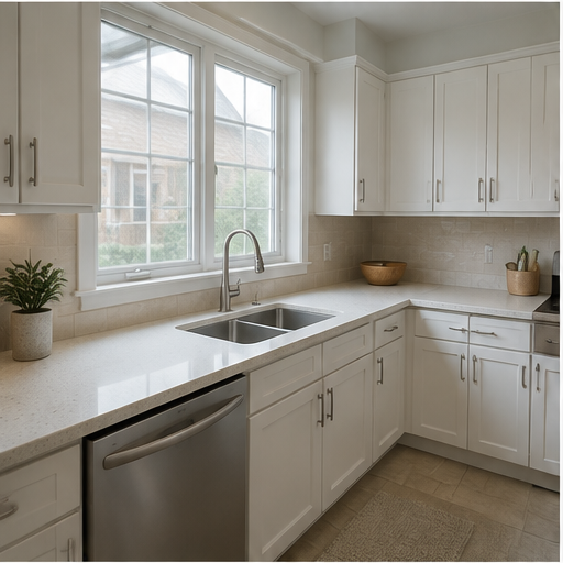 White Speckle kitchen reference 2