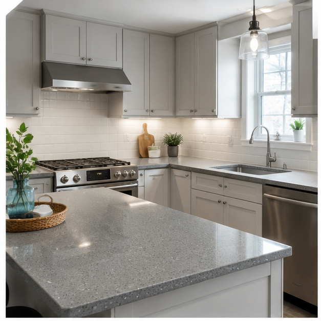 Grey Speckle kitchen reference 1