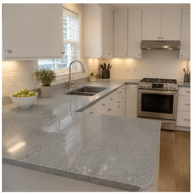 Grey Speckle kitchen reference 2