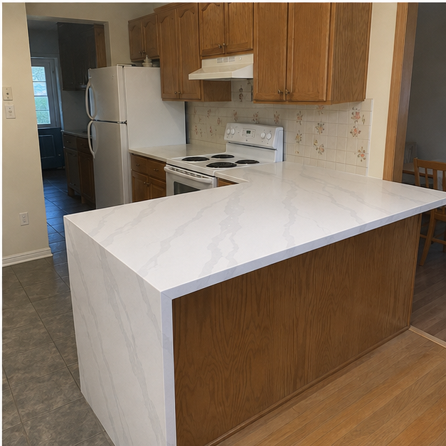 Calacatta White kitchen reference 3