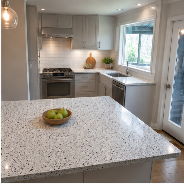 Sea Salt Terrazzo kitchen reference 2