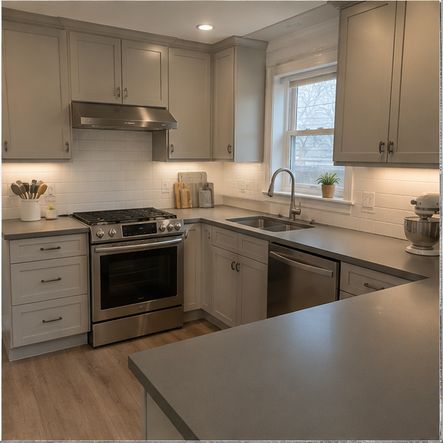 Concrete Grey kitchen reference 1