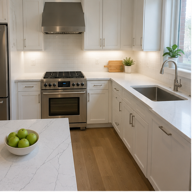 Calacatta Grey kitchen reference 1