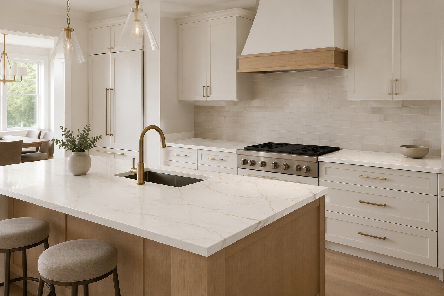 Calacatta Gold kitchen reference 1
