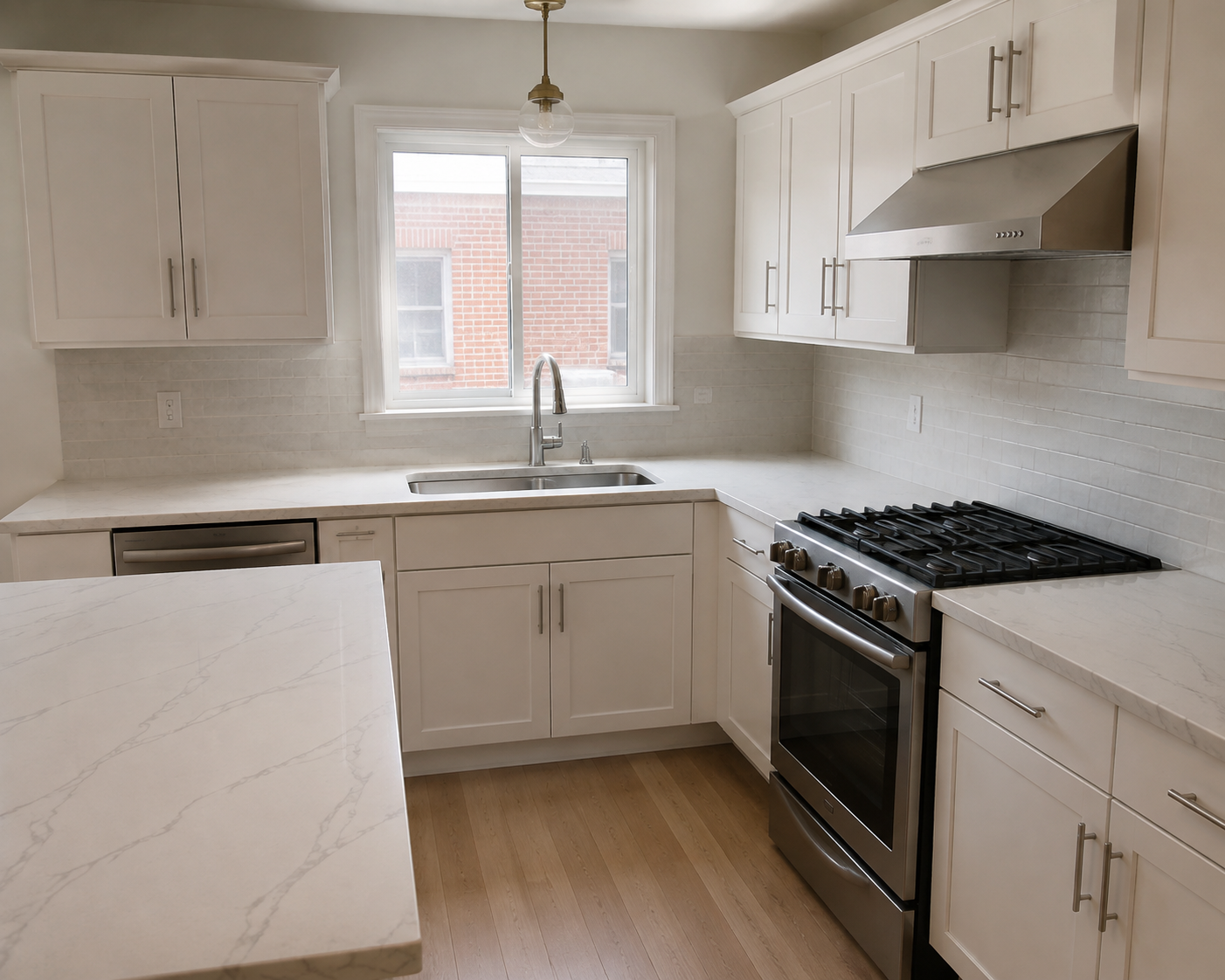 Carrara White kitchen reference 1