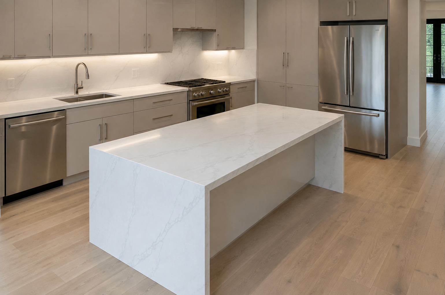 Carrara White kitchen reference 3