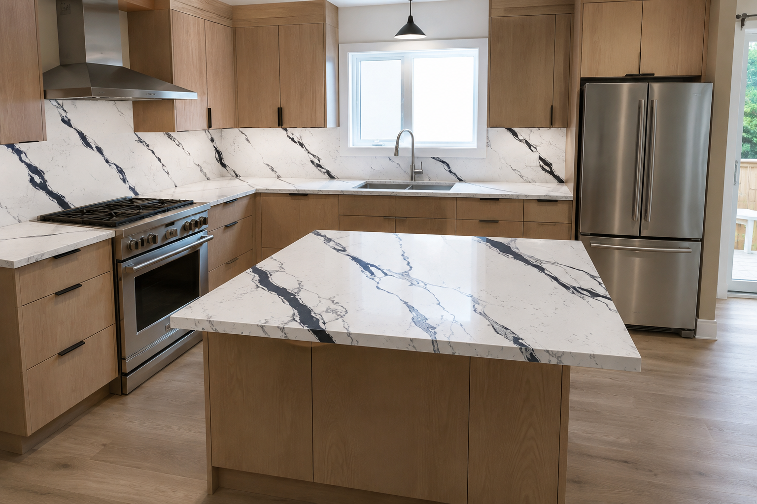 Bold Black Vein kitchen reference 1