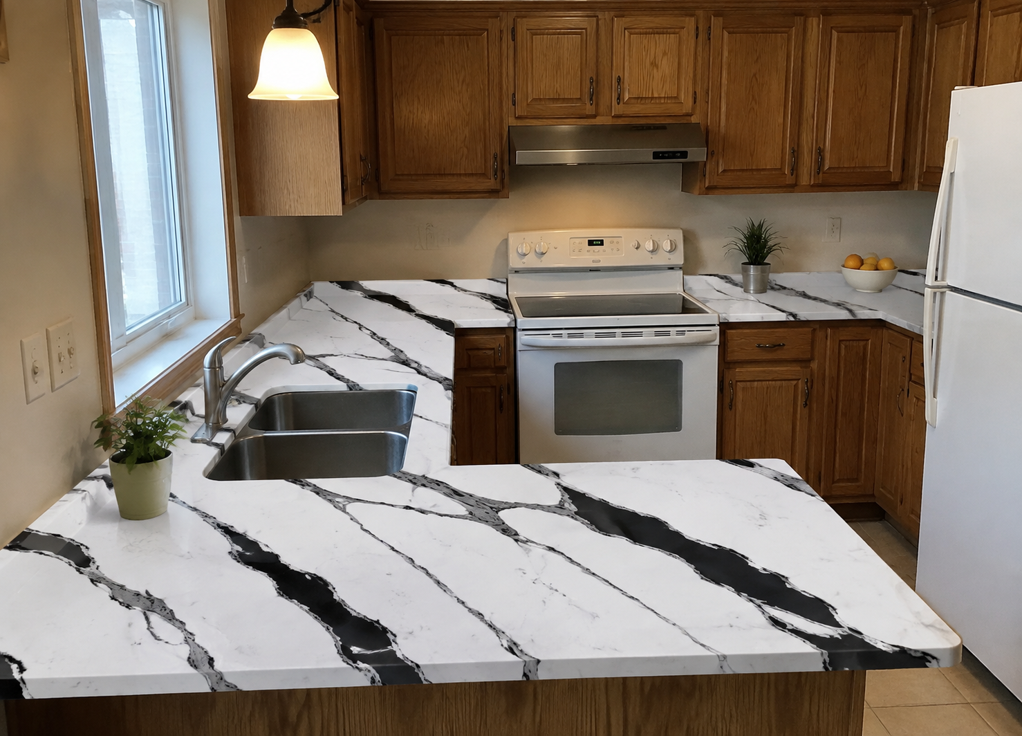 Bold Black Vein kitchen reference 2