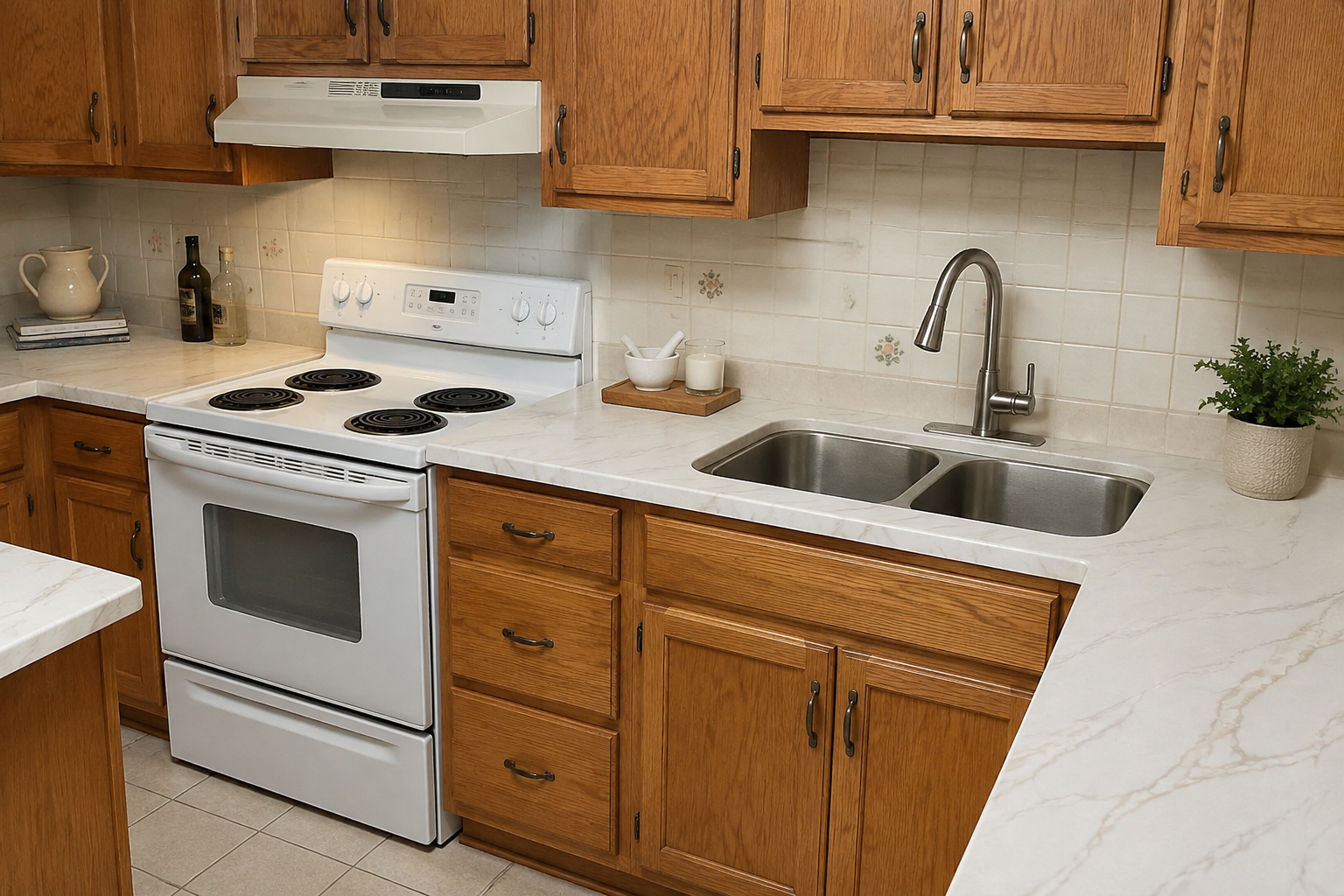 Honey Calacatta kitchen reference 2