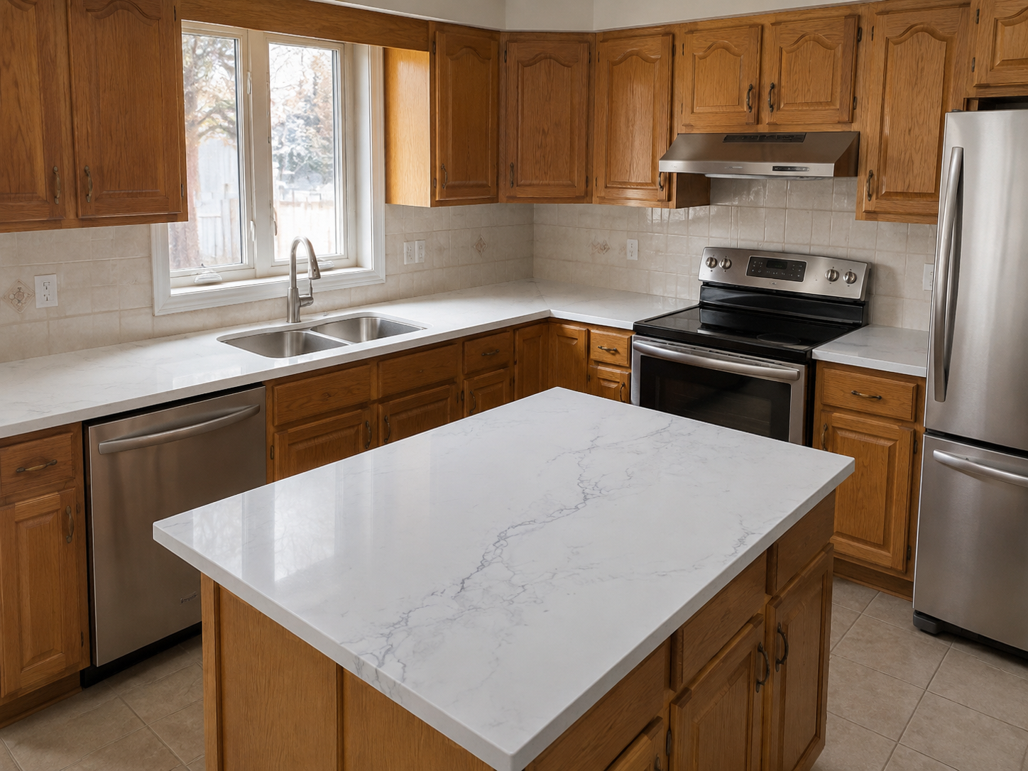 Bold Calacatta kitchen reference 2