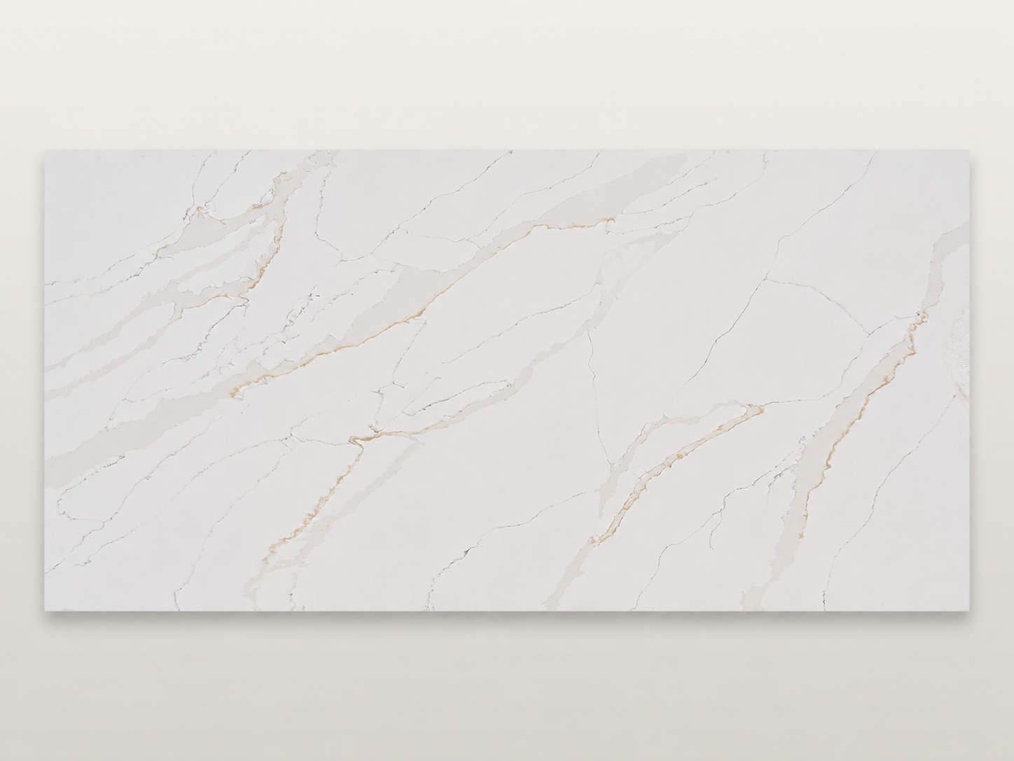 Ivory Calacatta quartz material reference