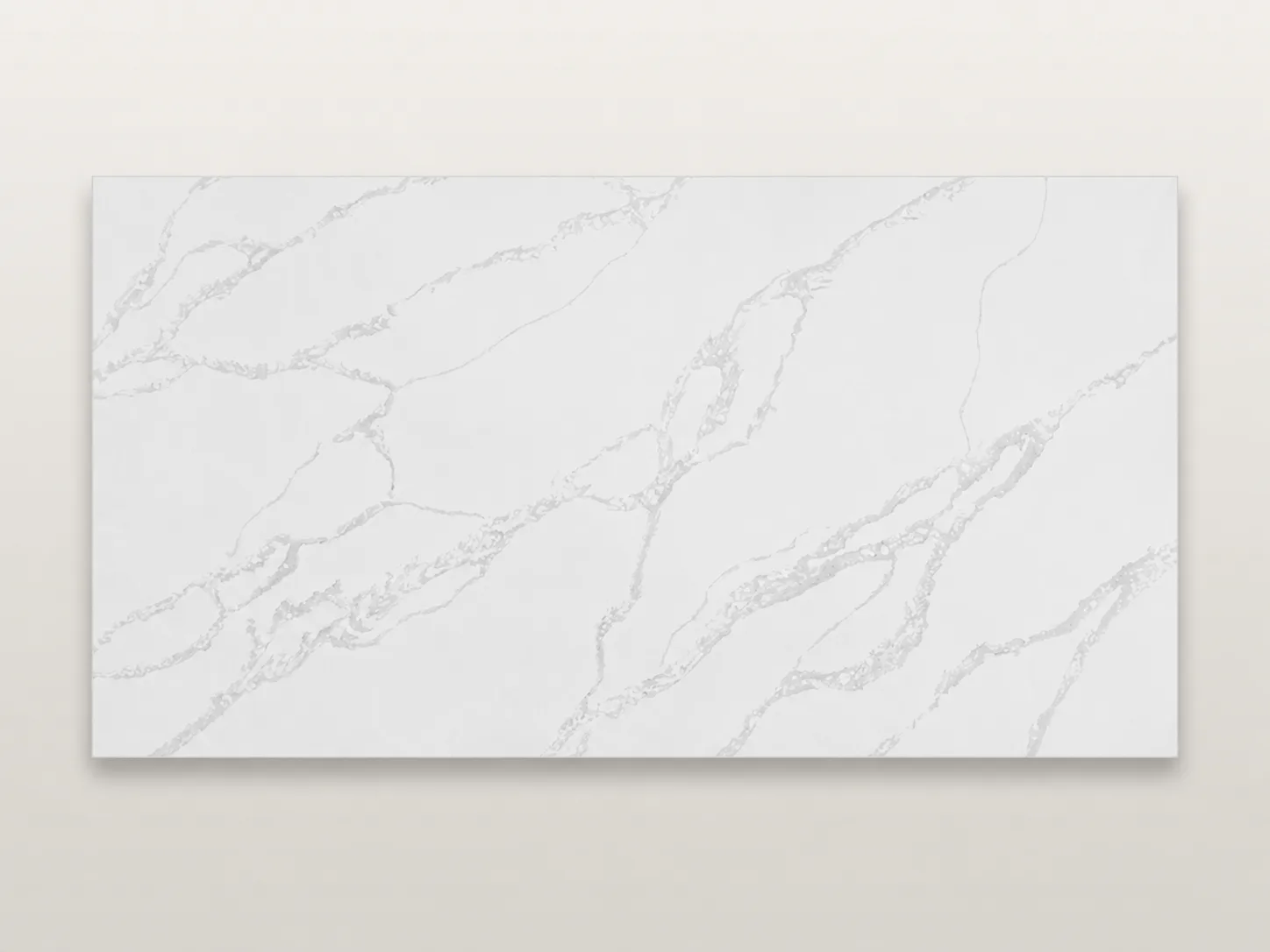 Carrara White quartz slab